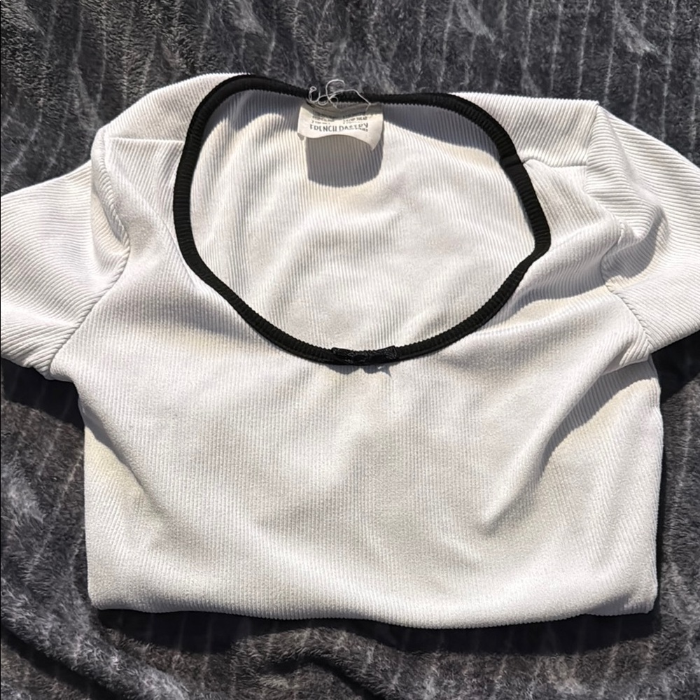 French Pastry Black and White Short Sleeve Tee